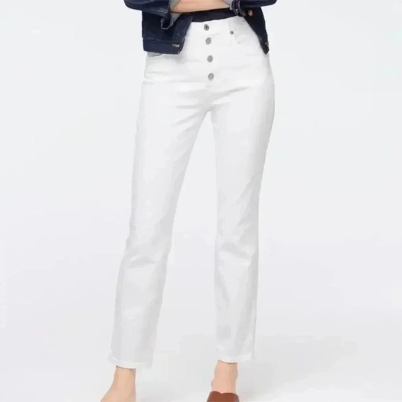 J. Crew Plus Size vintage slim-straight jean in white Size 36 NWT - Picture 4 of 9